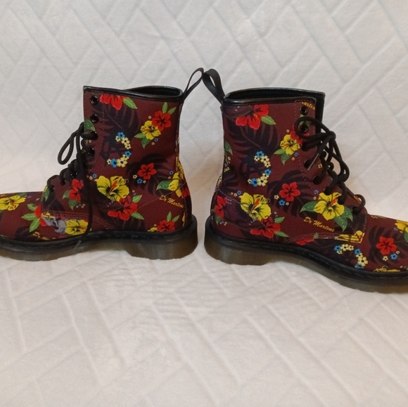 Tropical flower Dr.Marten boots - Picture 6 of 7